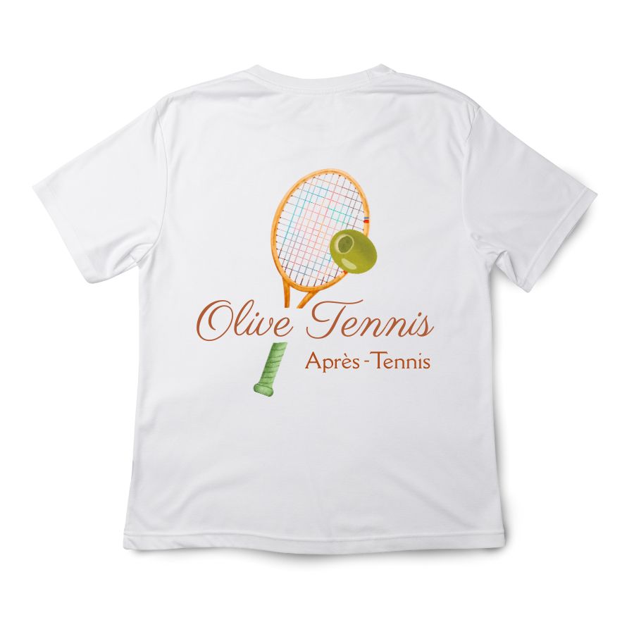 Luxe Pima Cotton T-Shirt : Olive Tennis Edition