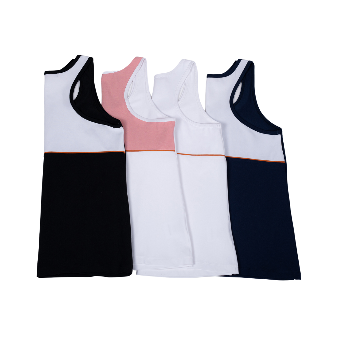 Racerback tank top (White)