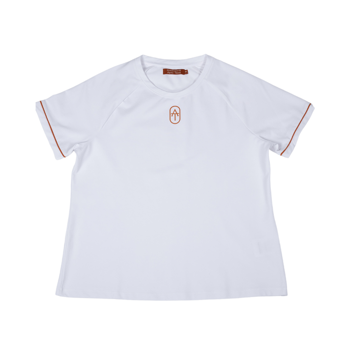 Short sleeve piqué top