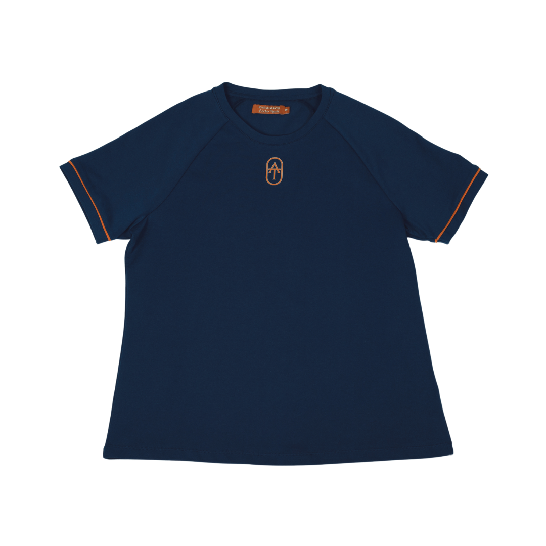 Short sleeve piqué top