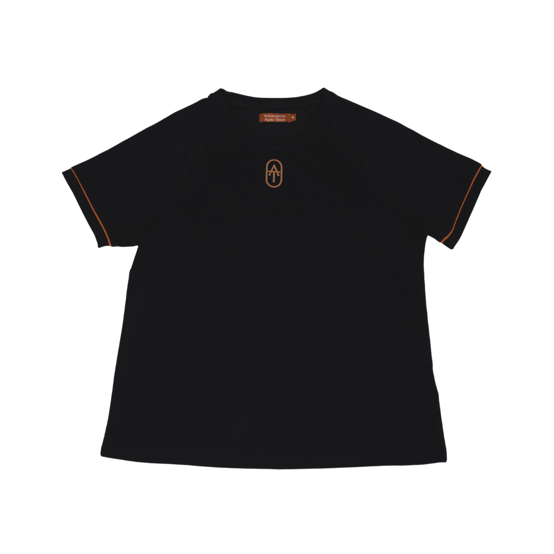 Short sleeve piqué top