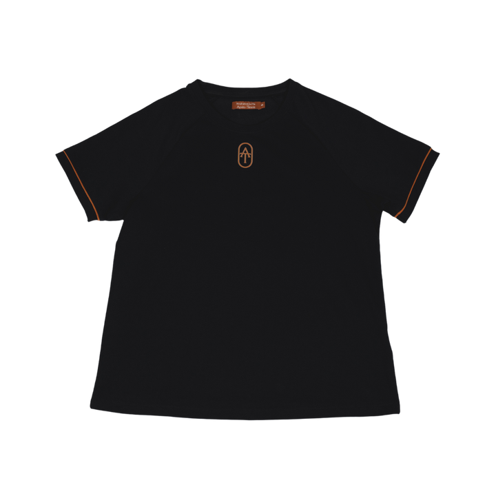 Short sleeve piqué top