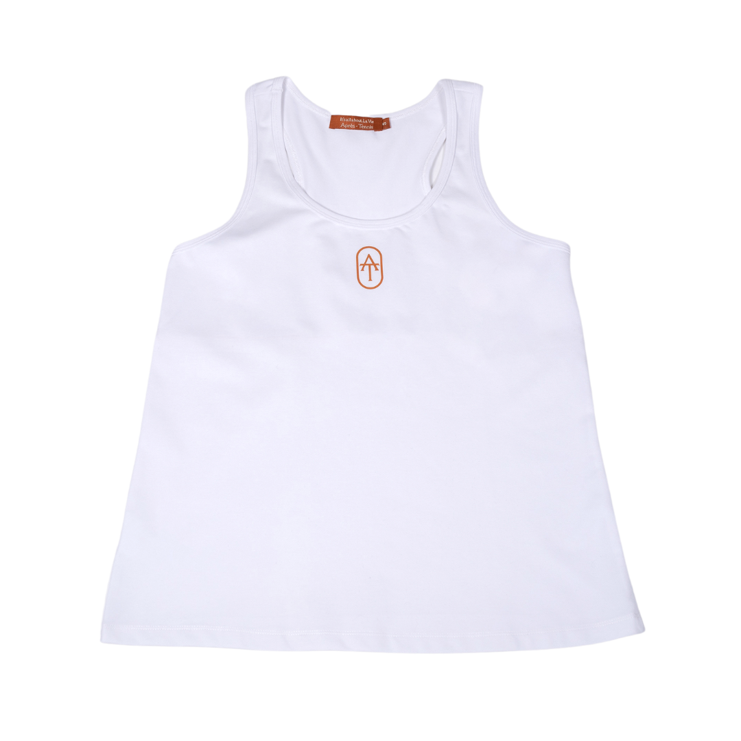 Racerback tank top (White)