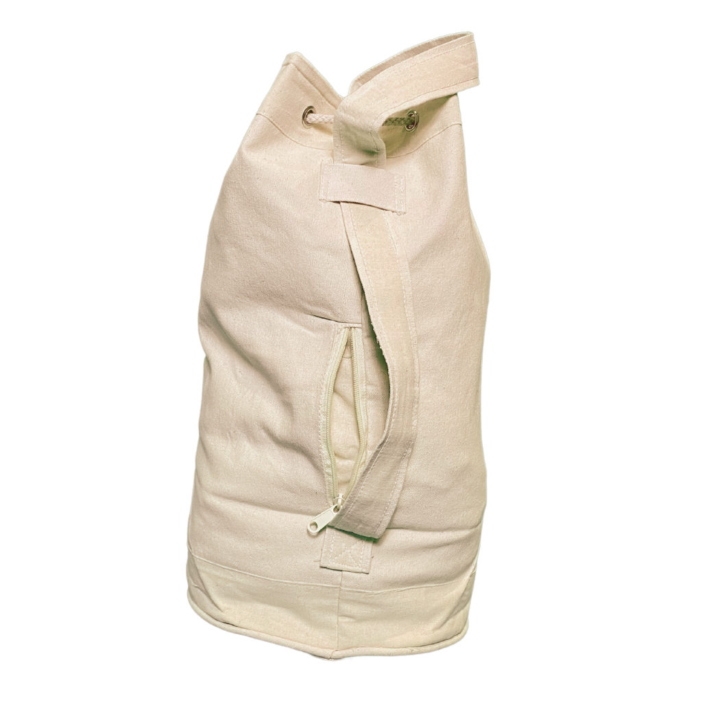 Canvas drawstring 2025 duffle bag